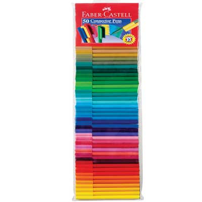 "Fiber Castell 50 Connector Pens (sketch Pens)-000 - Click here to View more details about this Product